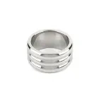 Mr. Steel Elegant Deep dzimumlocekļa gredzens – 4 cm (1.6″) – sudraba — Foto 5