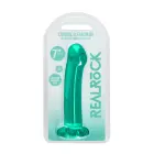 Nereālistisks dildo ar piesūcekni – 17 cm (6.7″) – Caurspīdīgs Foto 1