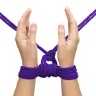 10 meters Fetish Bondage Rope – bondaaži nöör – puuvill – lilla – 10 m — Foto 6