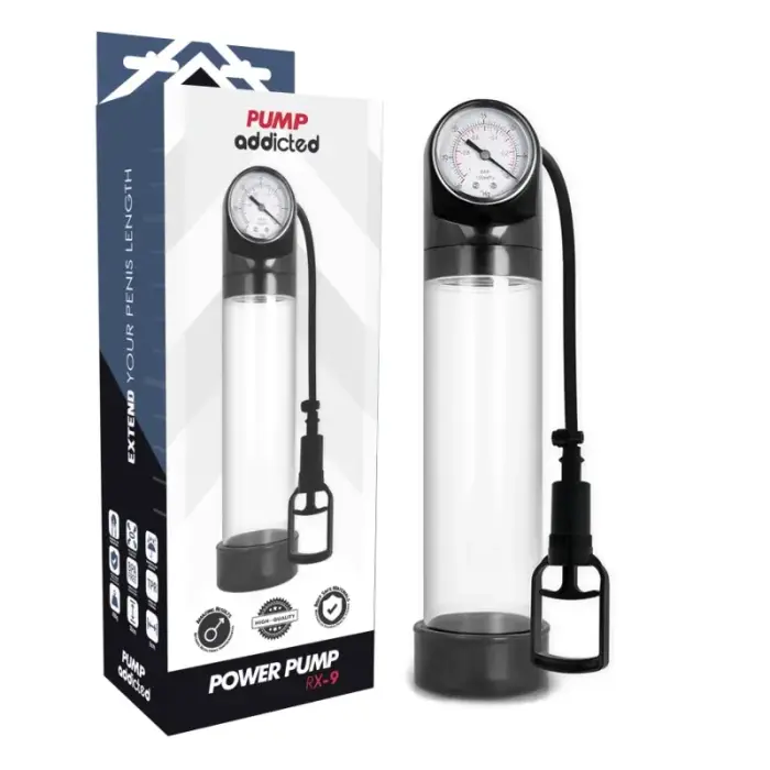 Pump Addicted RX9 vakuuma palielināšanas cilindrs – 30 cm (11.8″) – Caurspīdīgs