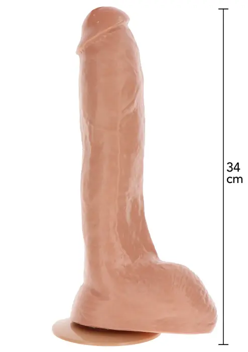 Extreme XXXL реалистичный дилдо с присоской – 34 cm (13″) – Телесный