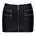 Cottelli Party – imitation leather mini skirt with zips – black – S — Photo 8