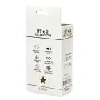 Star Collection Black Silicone Anal Plug L with Purple Stone — Photo 2