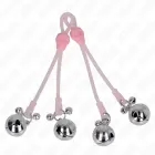 KINK Luminous Skull Adjustable Clamps with Bells – Pink / Silver — Photo 2