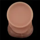 LoveToy Sliding Skin Pro Dual Layer Silicone Dong – realistiškas dviejų sluoksnių silikoninis dildo – 21,6 cm — Nuotrauka 7