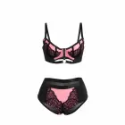 SUBBLIME 955571 Pink Patent Mesh Bra Set – S/M — Photo 5