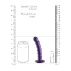 Beaded G-Spot Dildo with Suction Cup – 13 cm (5″) – Purple — Photo 6