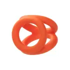 Alpha Triple Cock Ring – Orange — Photo 9