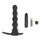 Vibrating Rock Balled Double Prober – носимое кольцо на пенис с анальным зондом – 13 см — Фото 14