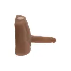 EVOLVED Torso Easy Rider – rechargeable vibrating and thrusting dildo – dark skin tone – 22 cm — Photo 4