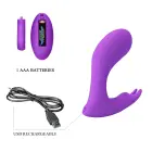 PRETTY LOVE Idabelle valkājams vibrators ar diviem motoriem un pulsa viļņiem – 18 cm (7″) – violets Foto 8