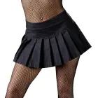 Faltenminirock klisuotas mini sijonas – juodas – XL — Nuotrauka 2