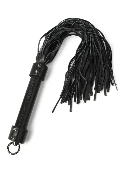 Hidden Desire īstas ādas pātaga – 55 cm – melna
