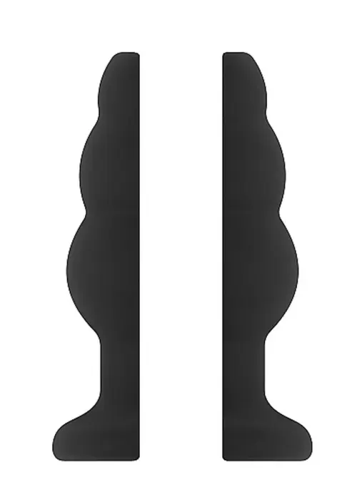 No.50 - Medium Hollow Tunnel Butt Plug – 4 Inch – Black Photo