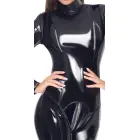 Black Vinyl Catsuit with 2-Way Zip – L — Photo 5
