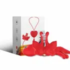 ARMONY magnetilised nibuklambrid Butterfly Shape – punased, 9 vibratsioonirežiimi — Foto 1