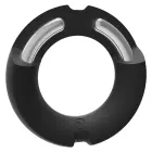 The Paradox – silikoninis/metalinis varpos žiedas – 4.5 cm – juodas — Nuotrauka 2