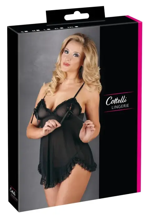 Cottelli Collection Babydoll – Black – S