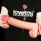 Dual Layered Platinum Silicone Dildo with Suction Cup – 30 cm (12″) – Skin — Photo 9