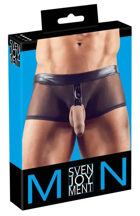 Svenjoyment powernet jock pants with cock ring – black – S