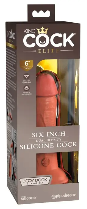 KCE 6 divslāņu reālistisks dildo – 17.8 cm (7″) – Miesas krāsa
