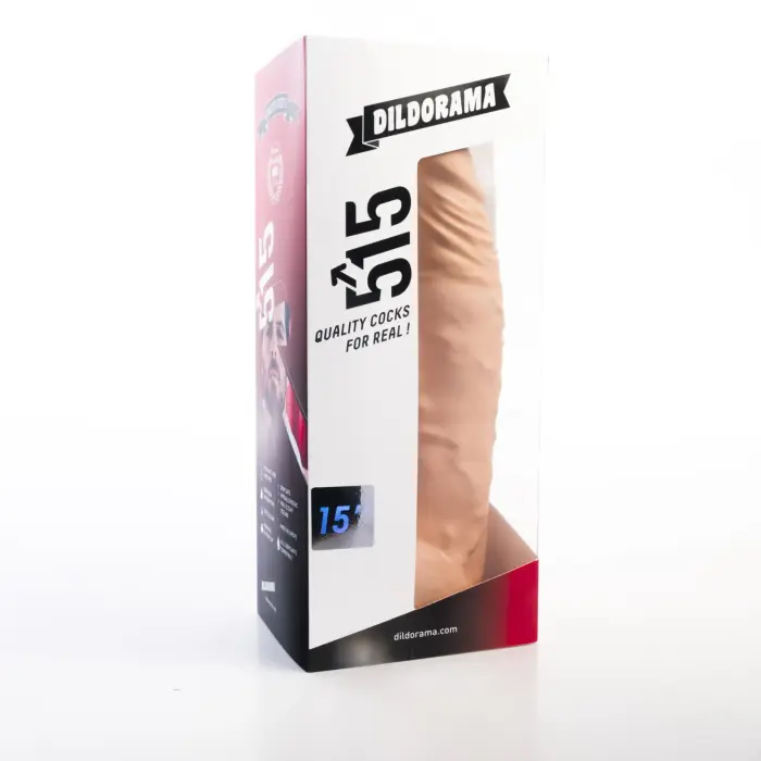 Dildorama 515 Line reālistisks dildo – 38 cm (15″) – miesas krāsa