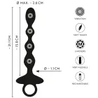 Elastīgas anālo bumbiņu ķēde ar lēkājošām vibrācijām – 21.1 cm Foto 9