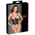 Cottelli LINGERIE Open Faux Leather Bodysuit – Black – S — Photo 1