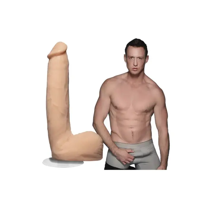 Doc Johnson Pierce Paris ULTRASKYN kahekihiline dildo – 22 cm (9″) – nahavärv