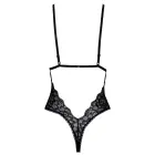 Kissable elegants melns mežģīņu bodijs ar regulējamām lencītēm – L/XL — Foto 5