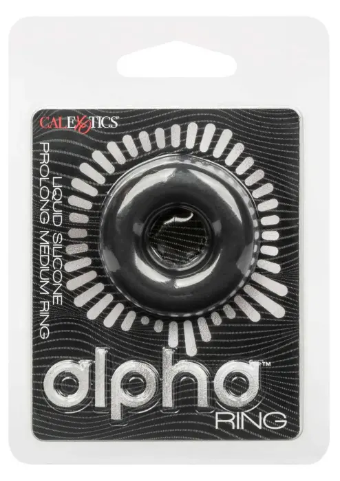 Alpha Prolong Medium Cock Ring – Black