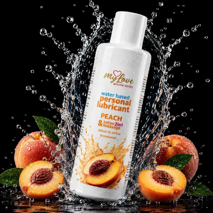 MyLove Aroma Series Water-based Intimate & Massage Gel 2-in-1 – Peach – 300 ml
