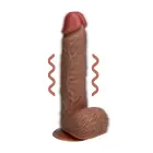 Realistic Vibrating Dildo with Suction Cup – 23 cm (9″) – Skin — Photo 7