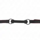 KINK Bone-Shaped Gag with Adjustable Vegan Leather Strap Black 41-57cm — Photo 3