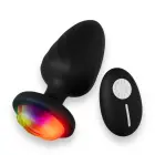 Power Escorts Party Plug Remote Vibrating Anal Plug – 10 cm (3.9″) – Black — Photo 1