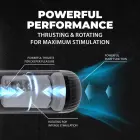 StrokeMate - Siurbimo, sukimosi ir stūmimo masturbatorius – juodas Photo