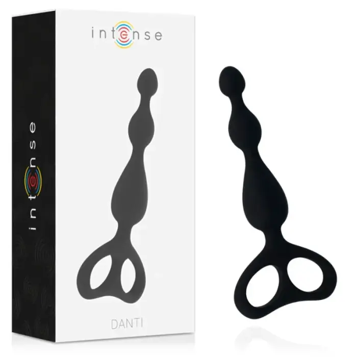 INTENSE Danti silikoninis analinis kištukas – 17.5 cm – Juodas