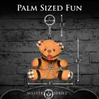 Gagged Teddy Bear BDSM keychain – burnt orange — Photo 3