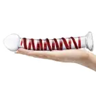 Glas Mr. Swirly stikla dildo – 25.5 cm (10″) – caurspīdīgs — Foto 5