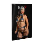Daring Intimates krūštura komplekts ar zeķturiem – zils – L/XL — Foto 2