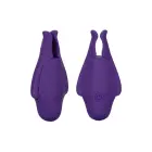 Nipple Play Rechargeable Vibrating Nipple Clamps – Purple — Photo 1