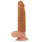 Add 1" Pleasure X Tender Penis Sleeve – TPE penis extender sleeve – Color: Brown — Photo 4