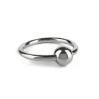 Mr. Steel Ball Closure C-Ring varpos žiedas – 50 mm – sidabrinis — Nuotrauka 1