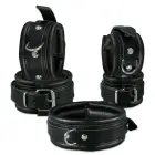 Leather Anklecuffs Black - 5 cm Photo
