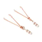 Rose Gold Nipple Clamps with Rhinestones — Photo 1