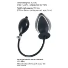 Pripučiamas analinis kištukas – 11.5 cm – Juodas Photo