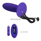 PRETTY LOVE Remote Control Vibrating Anal Plug – 20 cm (8″) – Blue — Photo 8