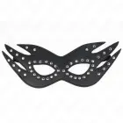 KINK Leatherette Mask with Rivets Model 3 – Elegant Black 26x9.5 cm — Photo 1