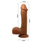 BAILE Johnson reālistisks dildo ar piesūcekni – 29 cm (11.4″) — Foto 7