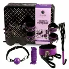 Secret Play bondage kit – 8 pcs – black & purple synthetic leather — Photo 3